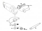 Bosch 3 601 H82 X01 Gws 22-230 H Angle Grinder 230 V / Eu Spare Parts